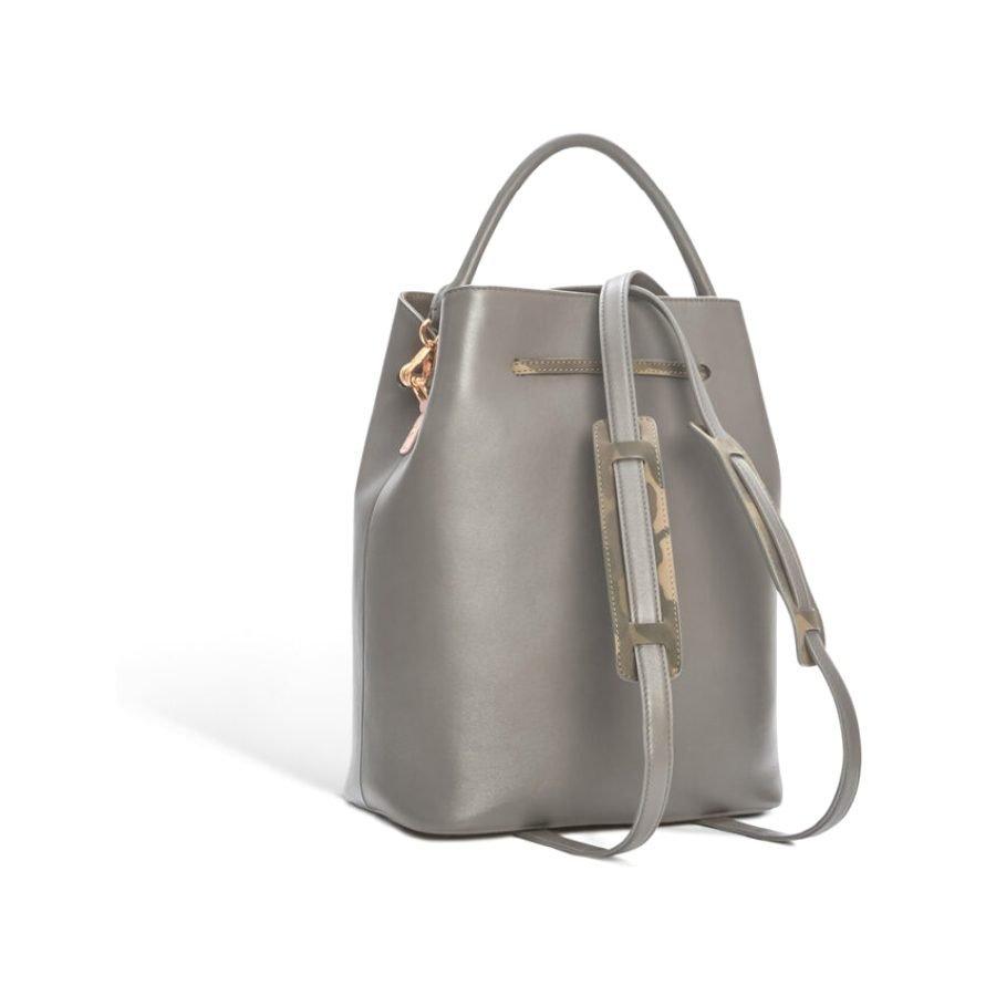 ANY DI Bucket Bag Khaki in nappa leather (3)
