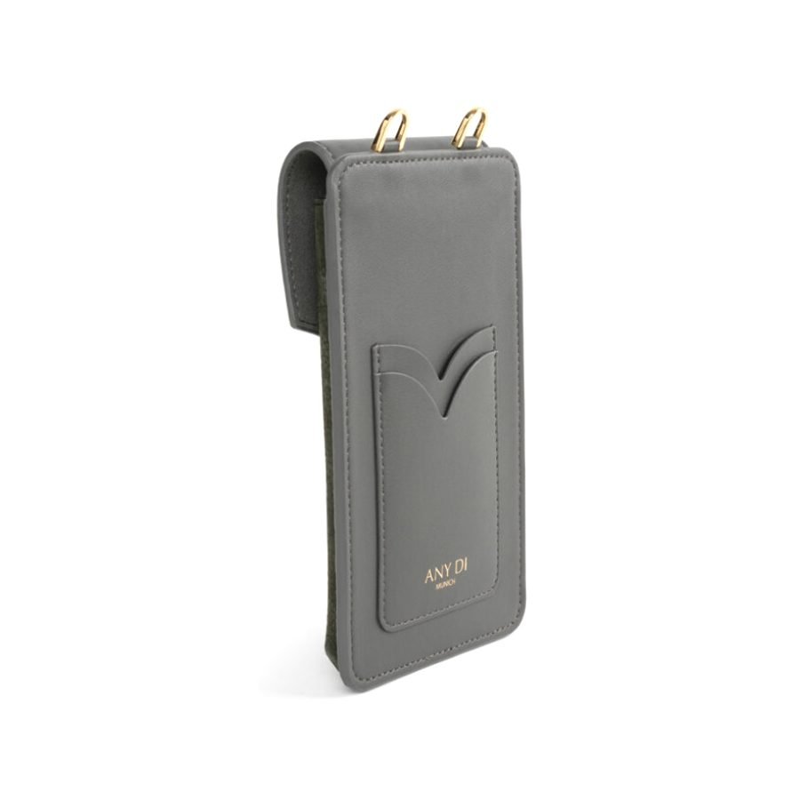 ANY DI Phone Pouch Khaki Nubuck in nubuck & vegan leather (4)