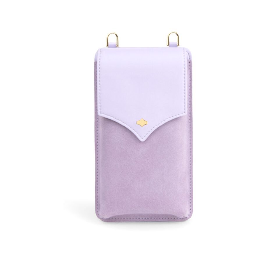 ANY DI Phone Pouch Lavender in suede & vegan leather (4)