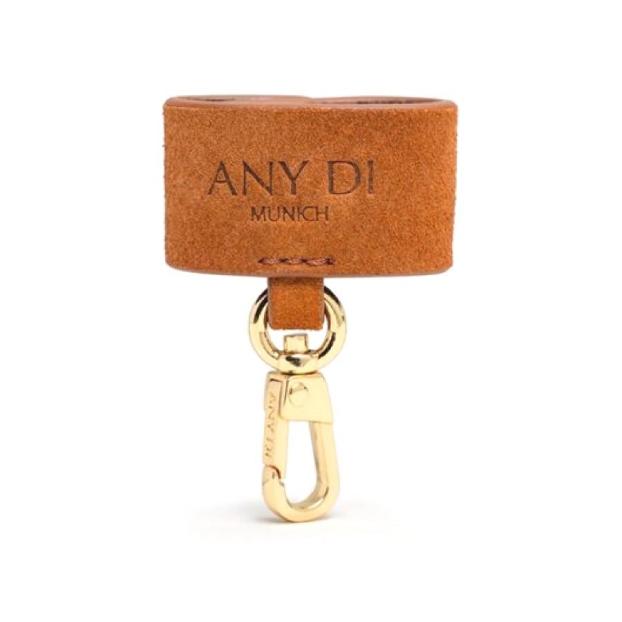 ANY DI SunCover Strap Clip Cognac in suede leather