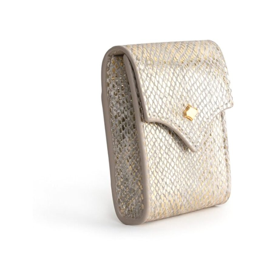 ANY DI Mini Pocket Snake Gold in vegan leather
