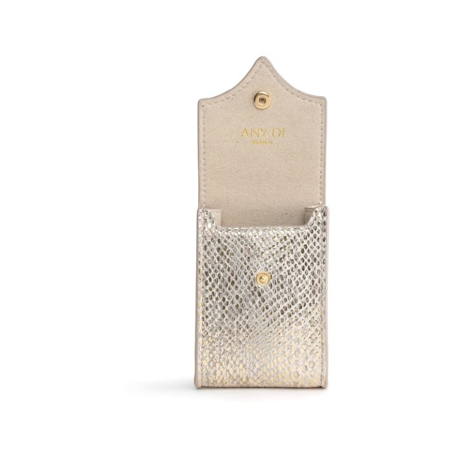 ANY DI Mini Pocket Snake Gold in vegan leather (4)
