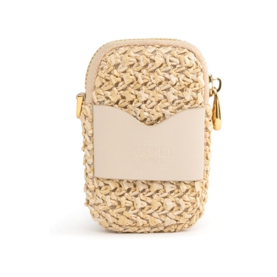 ANY DI Zip Pocket Straw in straw-look polyester textile (2)