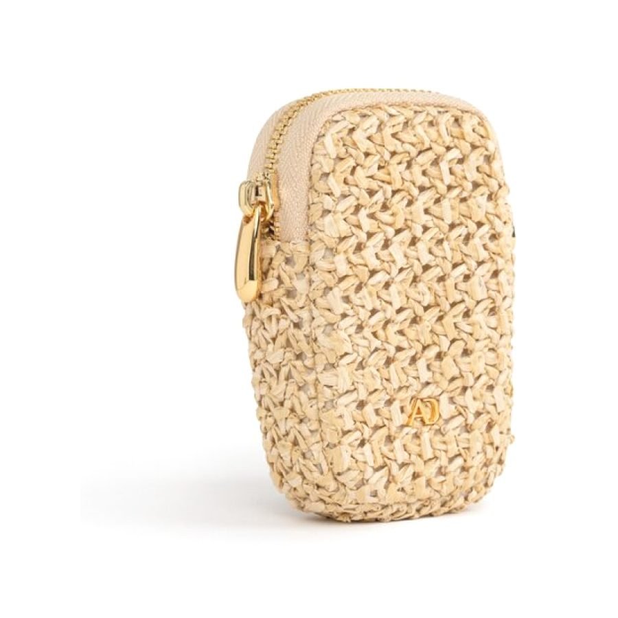 ANY DI Zip Pocket Straw in straw-look polyester textile (3)