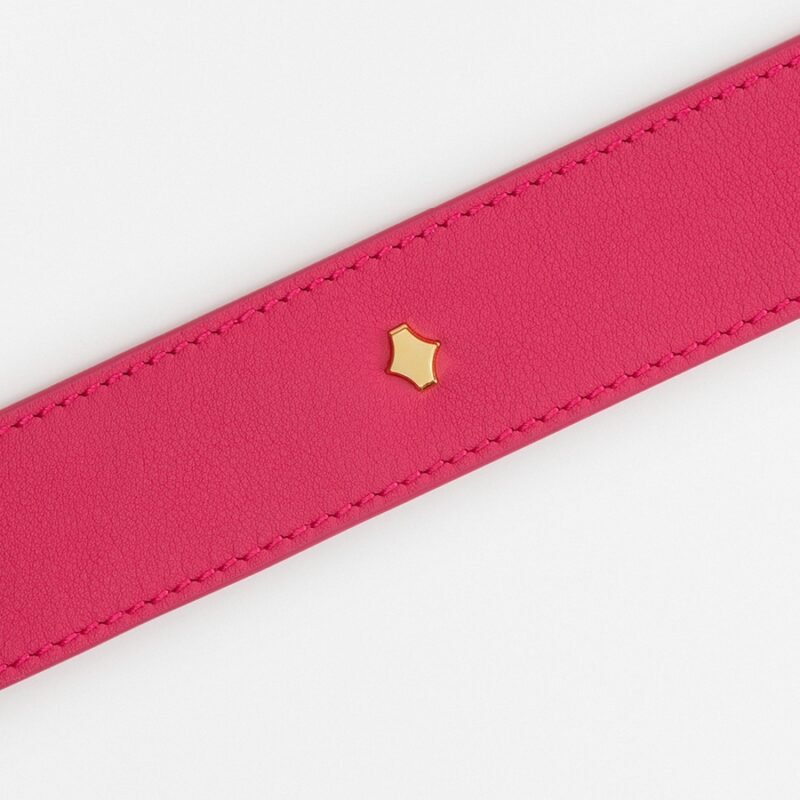 ANY DI PhoneStrap Leather Fuchsia in nappa & suede leather (2)