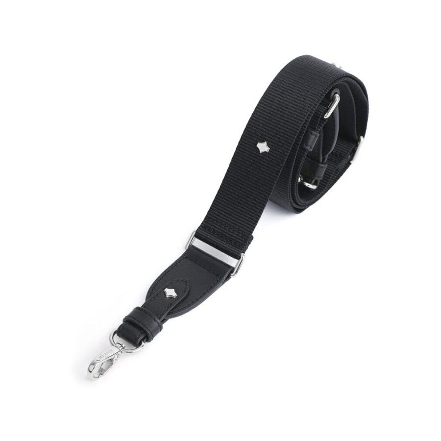 ANY DI PhoneStrap Nylon Black Silver in nylon & vegan leather