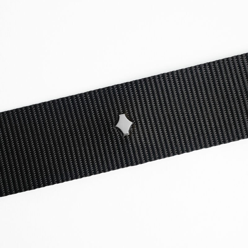 ANY DI PhoneStrap Nylon Black Silver in nylon & vegan leather (4)
