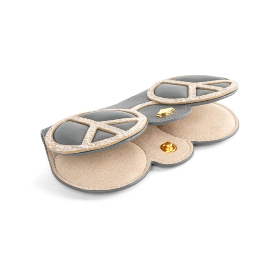 ANY DI SunCover Khaki Peace glasses case in nappa leather (4)