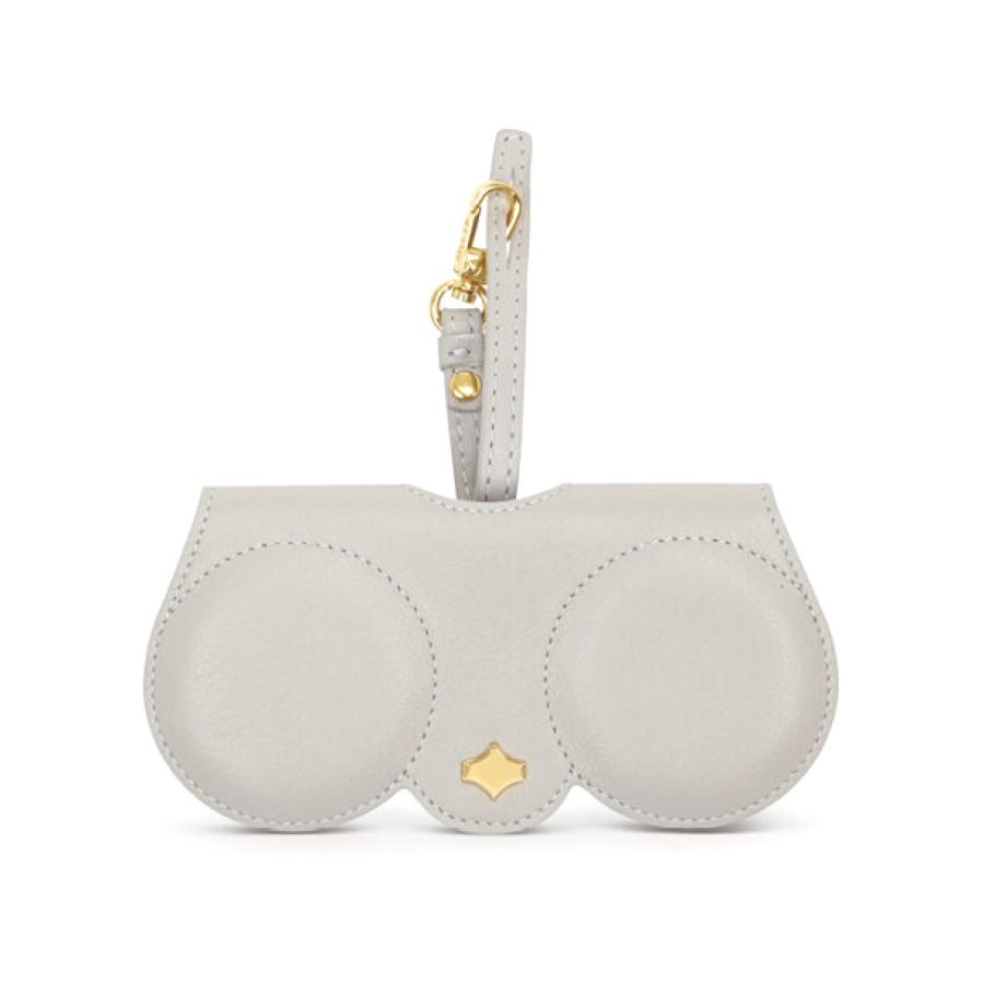 ANY DI SunCover Light Grey glasses case in nappa leather