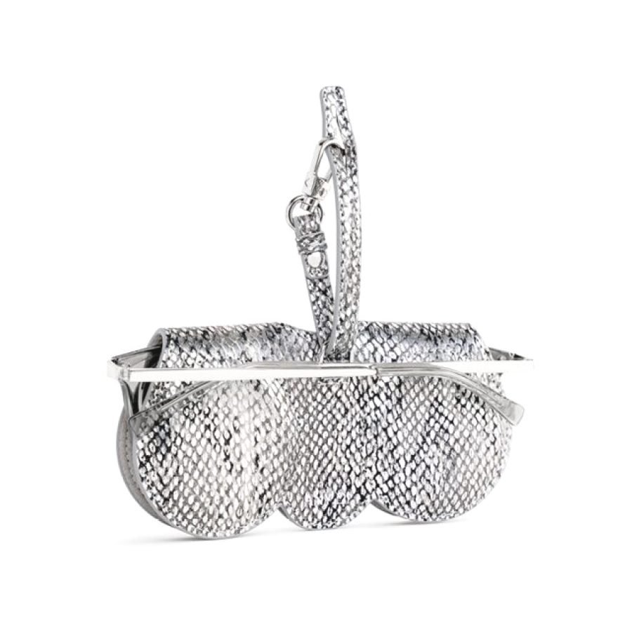 ANY DI SunCover Snake Silver glasses case in nappa leather (2)