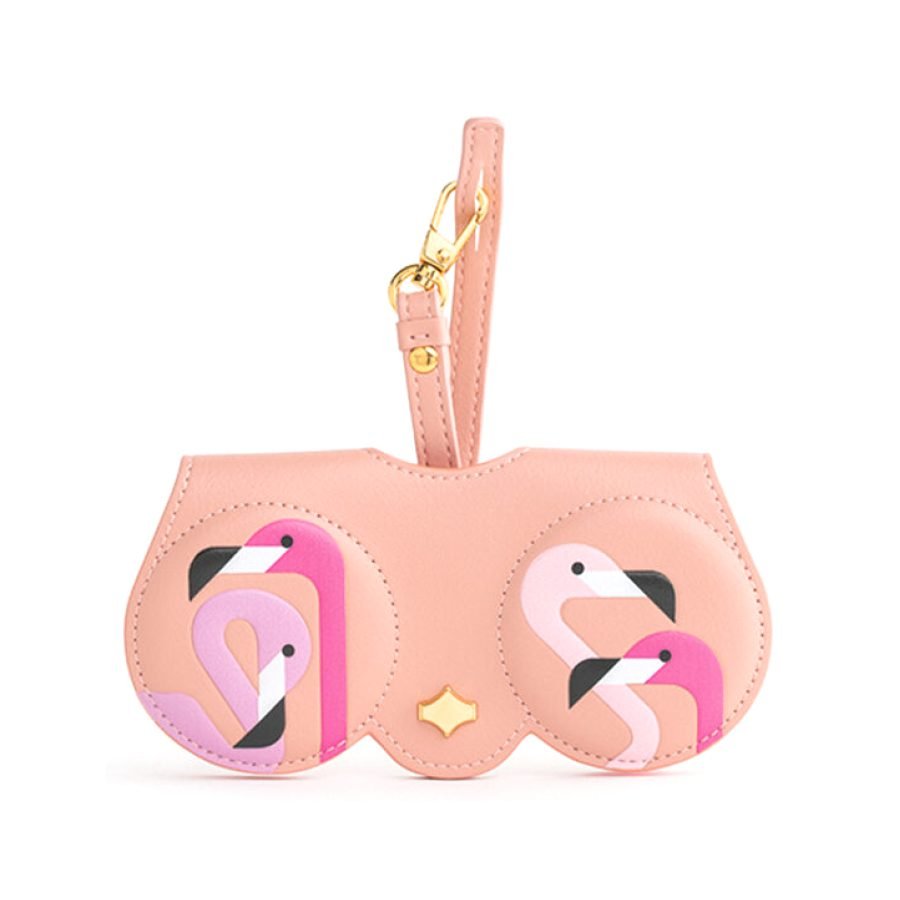 ANY DI SunCover Flamingo glasses case in vegan leather (3)