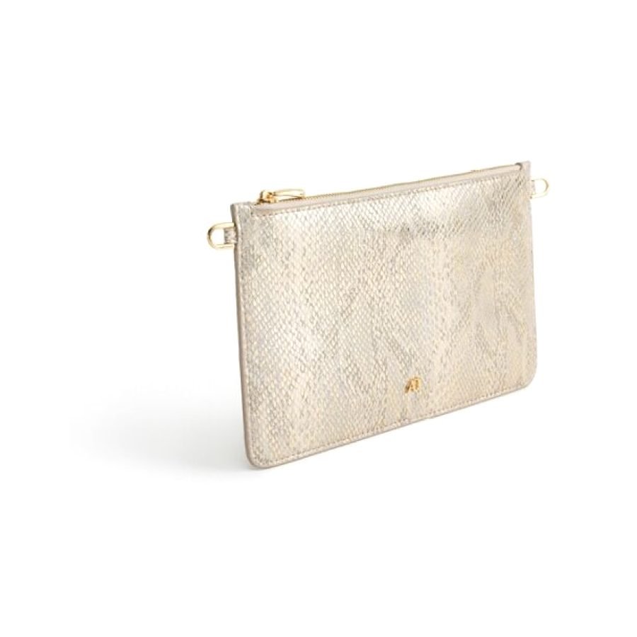 ANY DI Double Bag Mini Snake Gold in vegan leather (5)