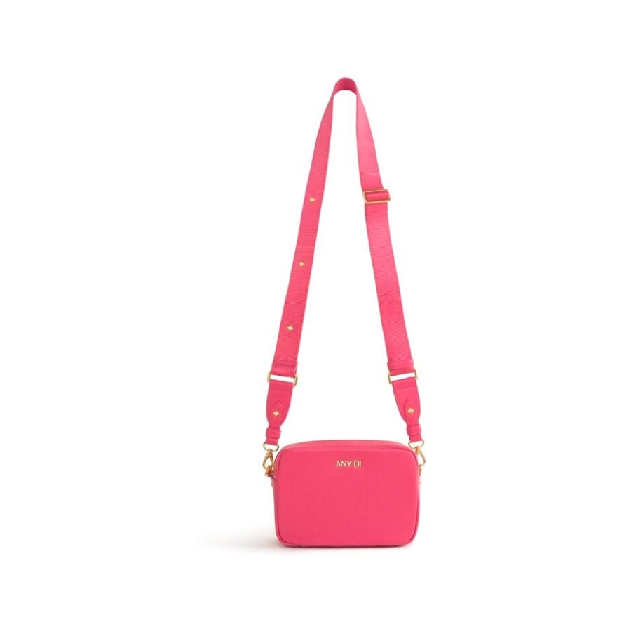 ANY DI Box Bag Fuchsia in vegan leather (2)