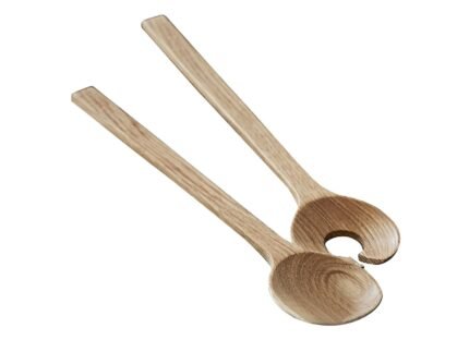 Oak Salad Servers 32 cm, Set of 2