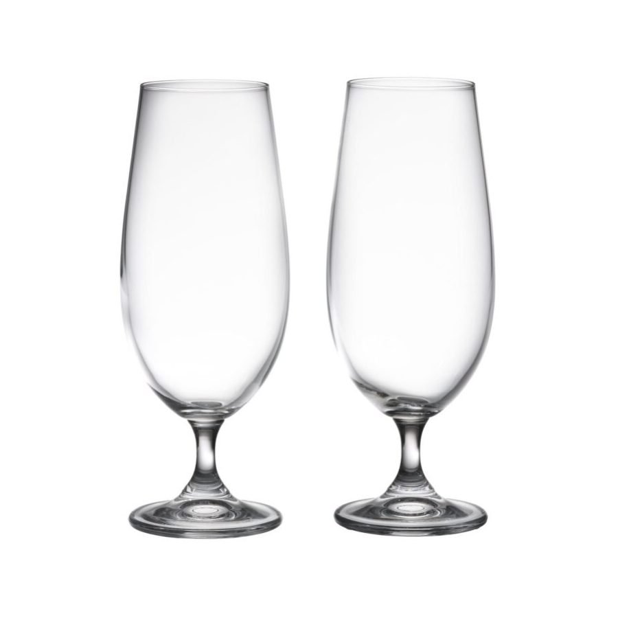 Elegant Lines Beer Glass 38 cl, 2 pcs