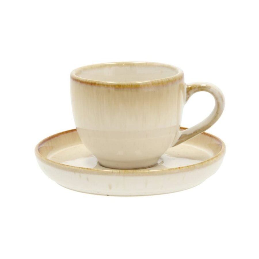 Gastro Espresso Cup with Saucer 7 cl – Cream