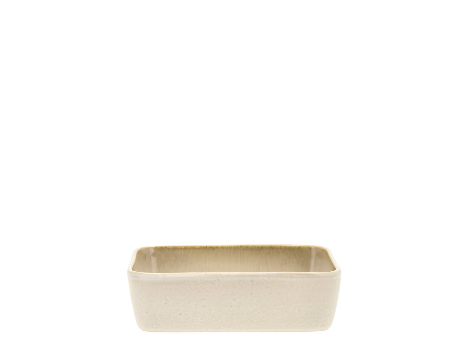 Dish Rectangular 19 X 14 Cm Cream/Cream Stoneware
