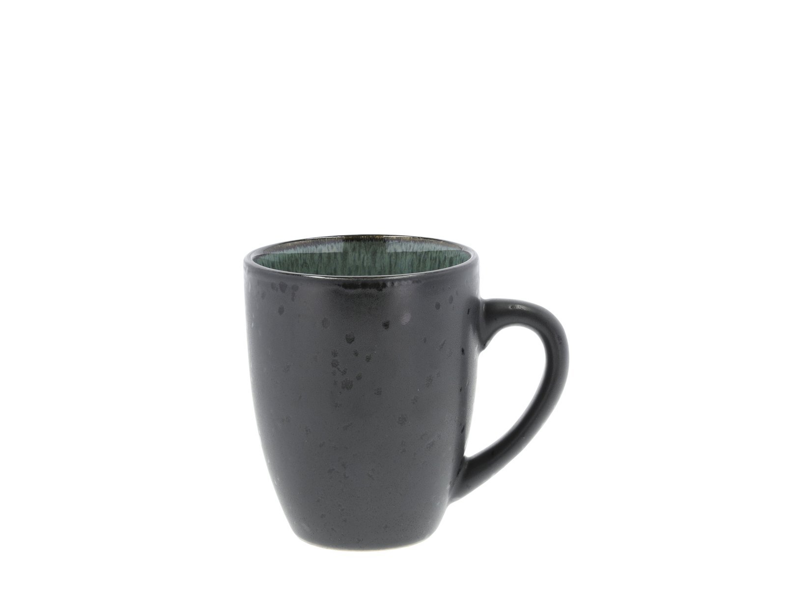 Mug 30Cl W. Handle Black/Green