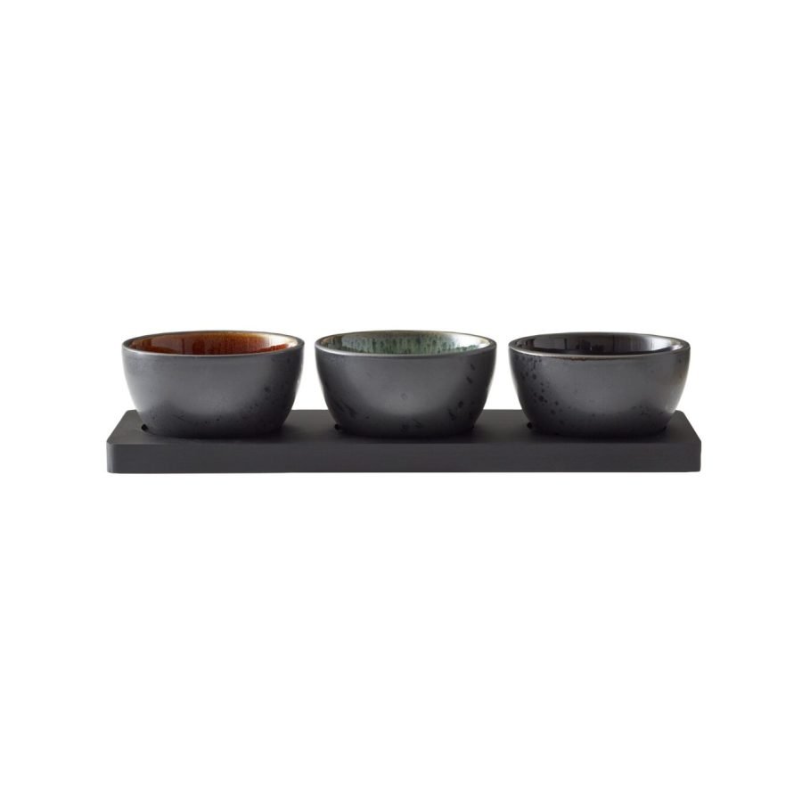 Bitz Gastro Cabaret Set 10 cm, 4 pcs in Black/Dark