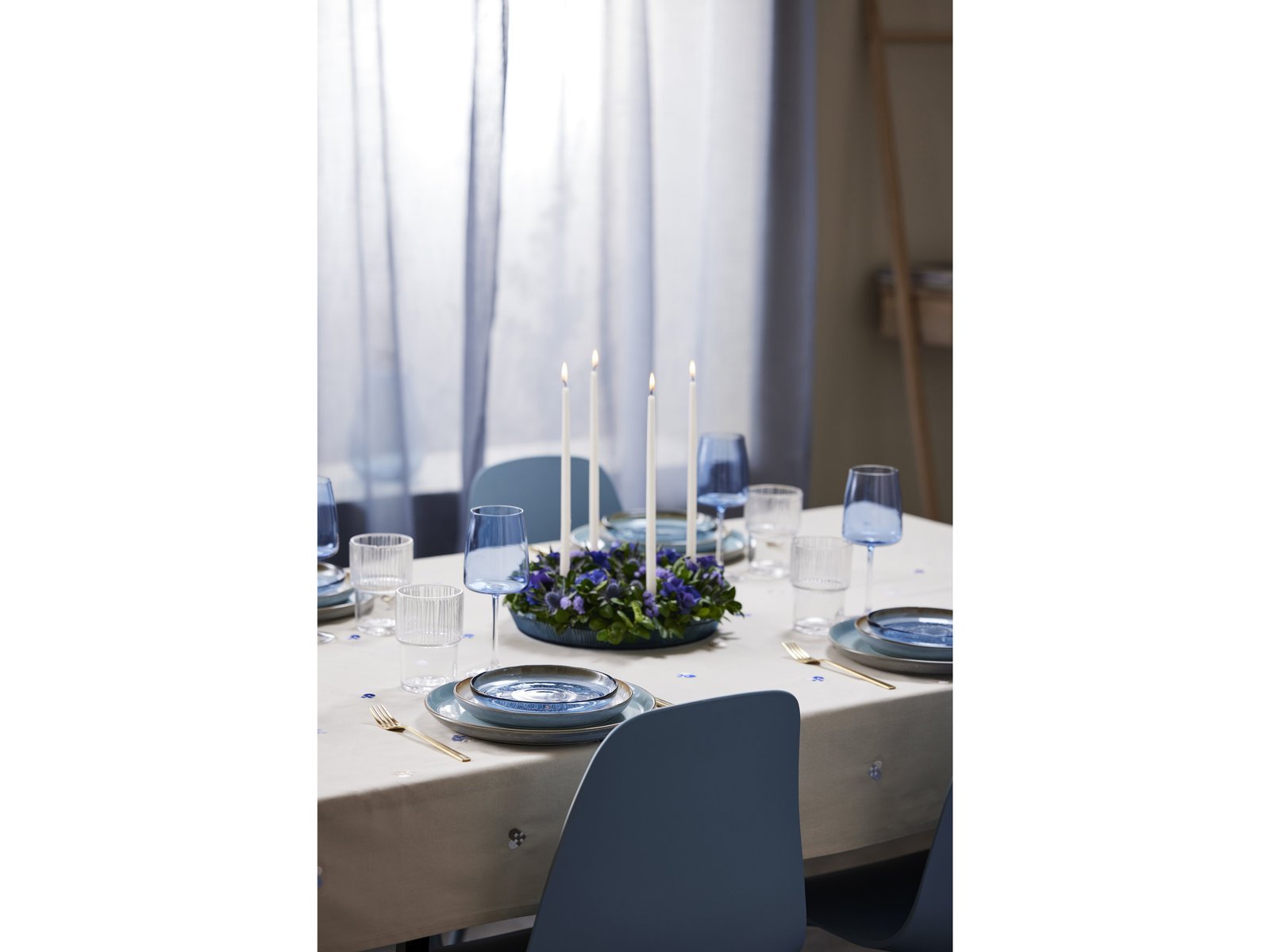 Plate Gastro 27Cm Grey/Lightblue Bitz - Image 8