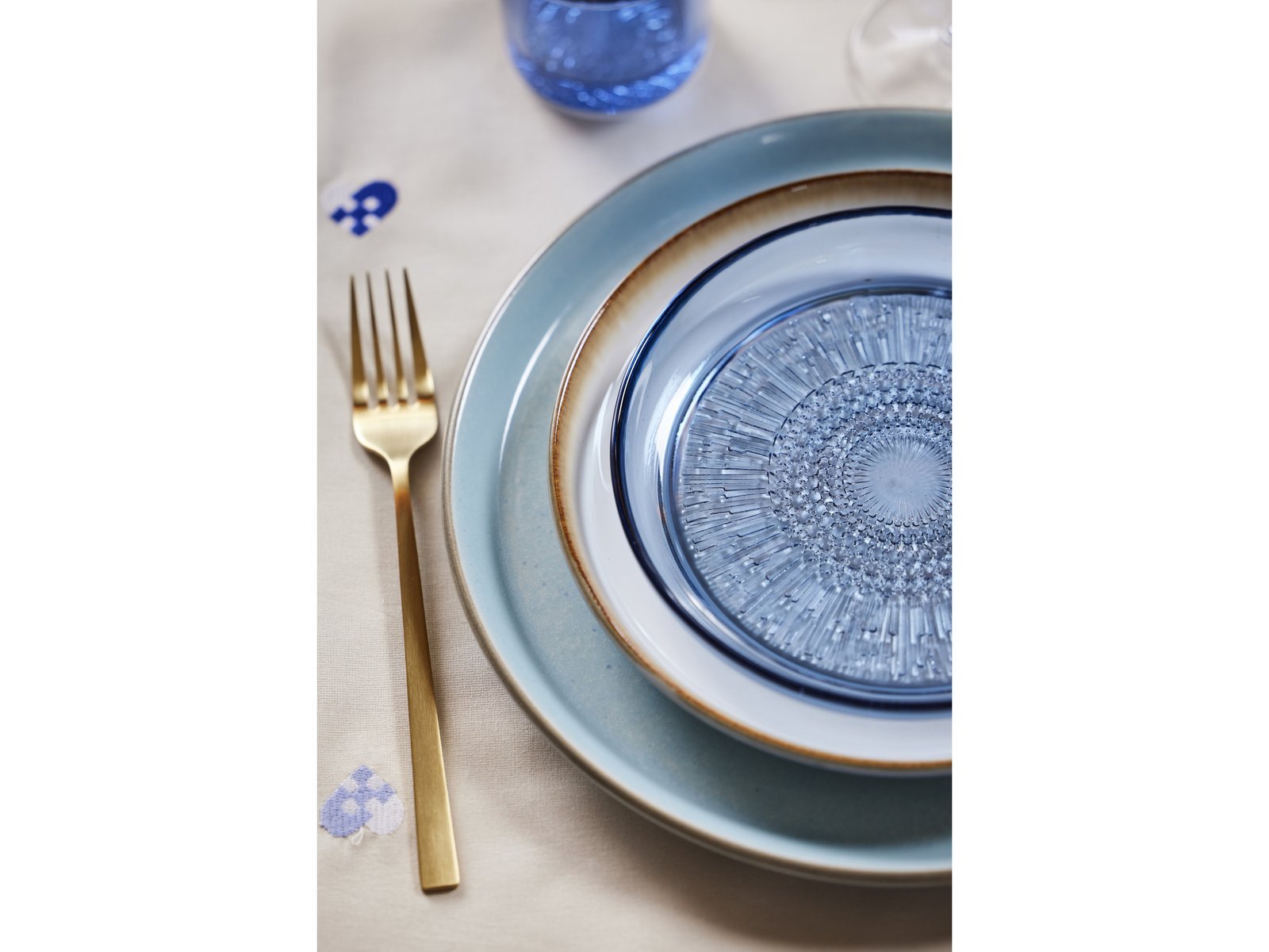 Plate Gastro 27Cm Grey/Lightblue Bitz - Image 11