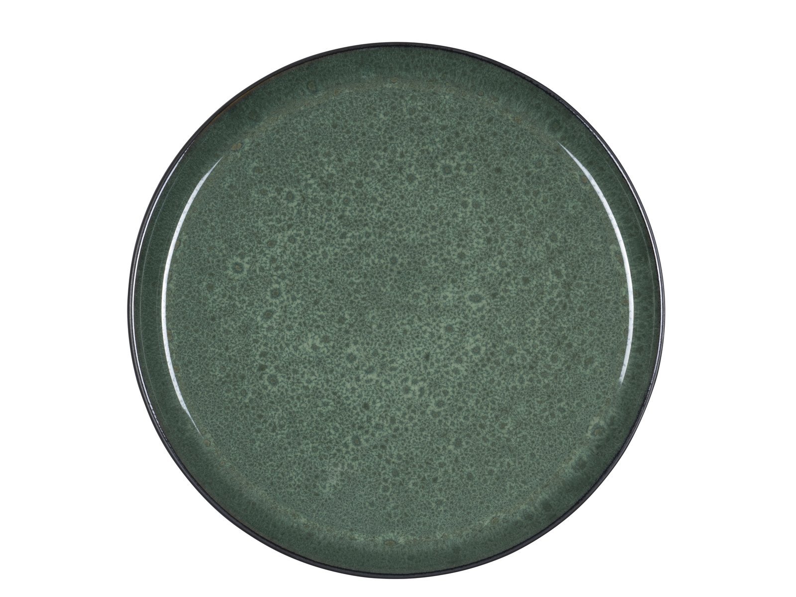 Plate Gastro 27Cm Black/Green Bitz