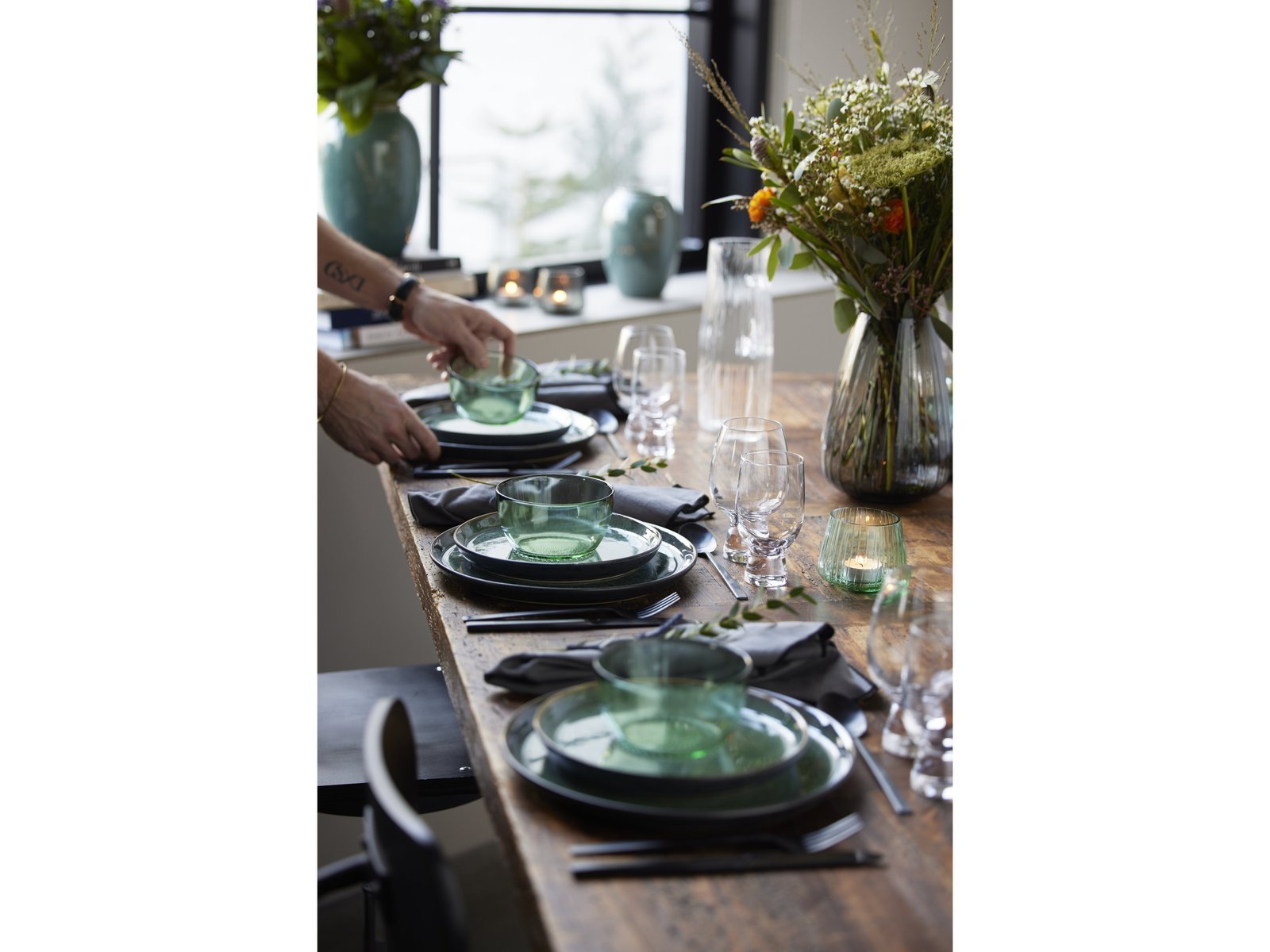 Plate Gastro 27Cm Black/Green Bitz - Image 2