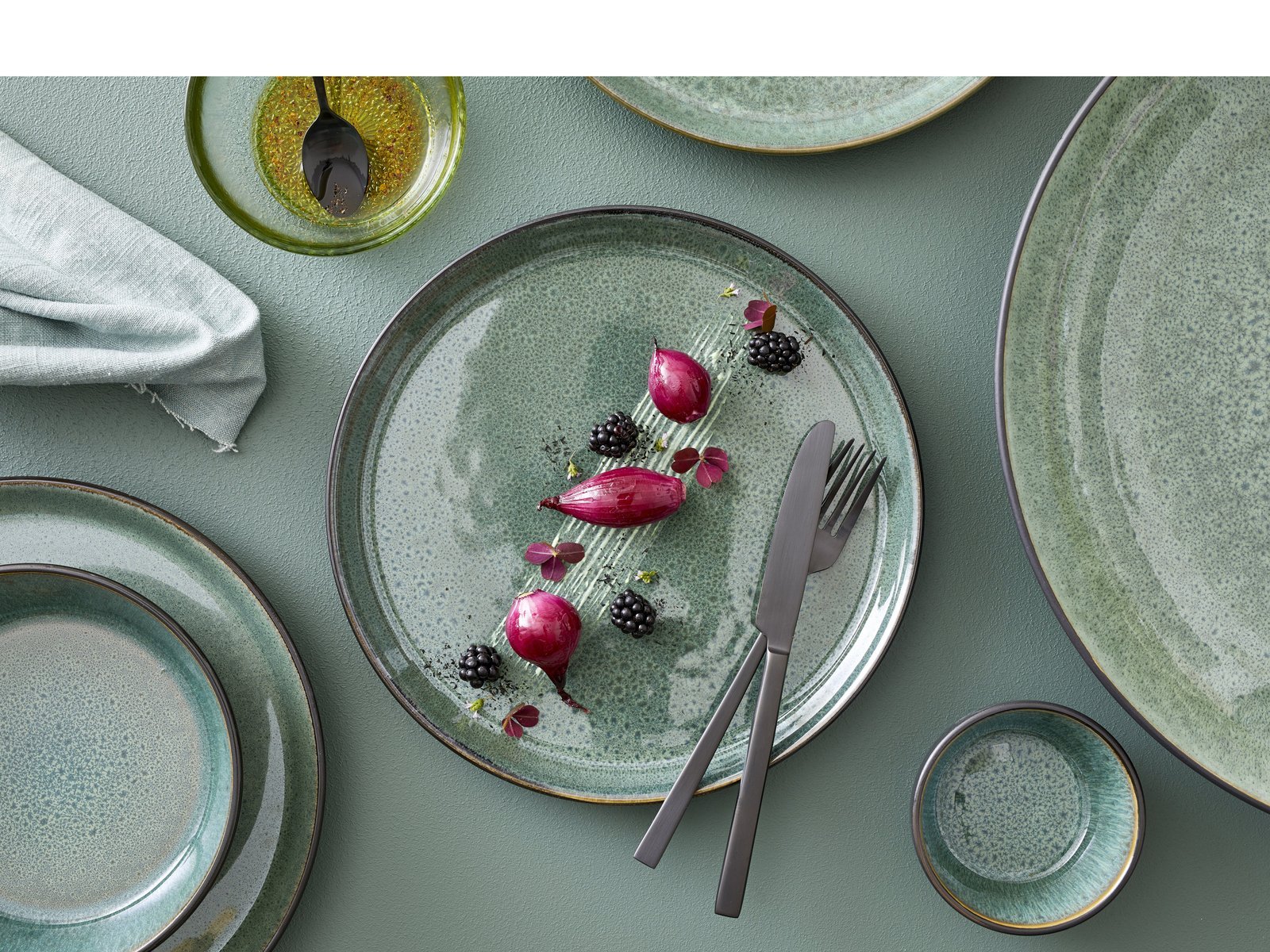 Plate Gastro 27Cm Black/Green Bitz - Image 16