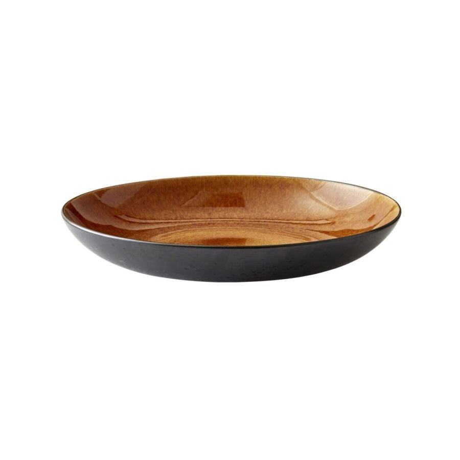 Bitz Gastro Dish 40 cm in Black/Amber