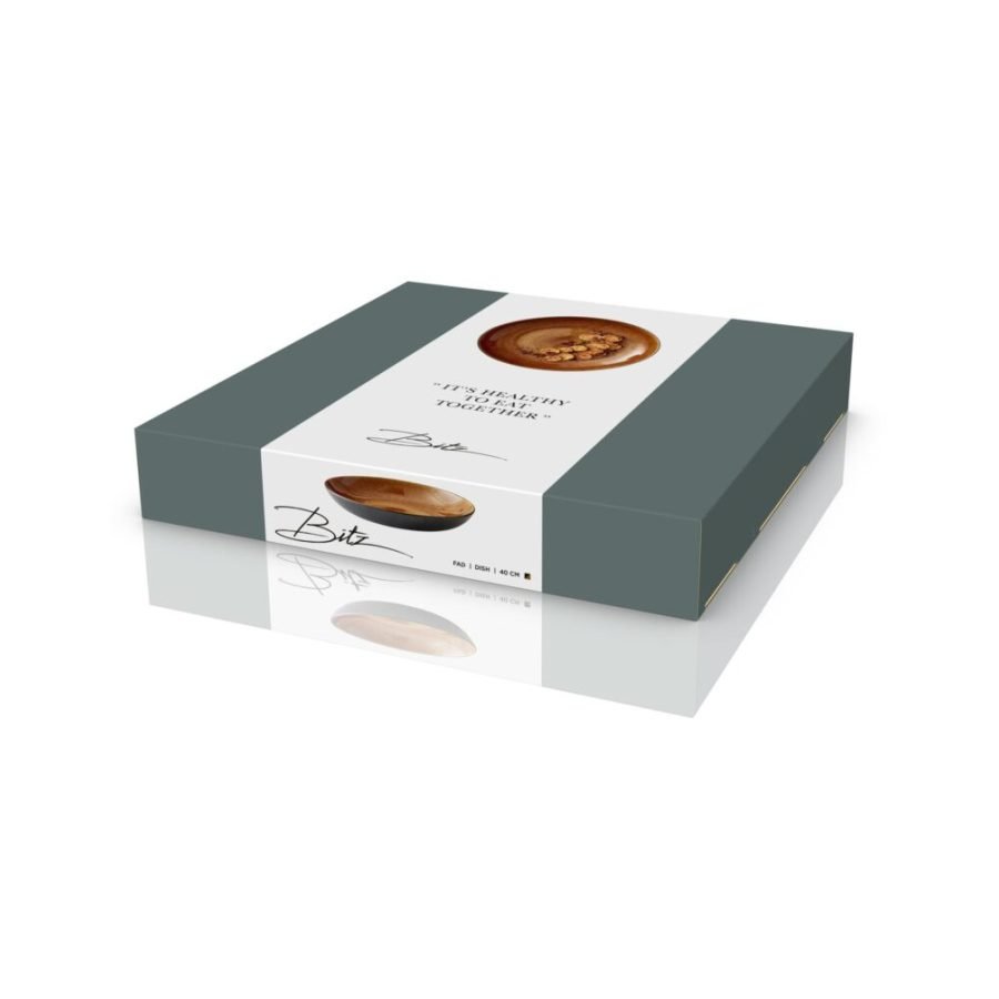 Bitz Gastro Dish 40 cm in Black/Amber (4)
