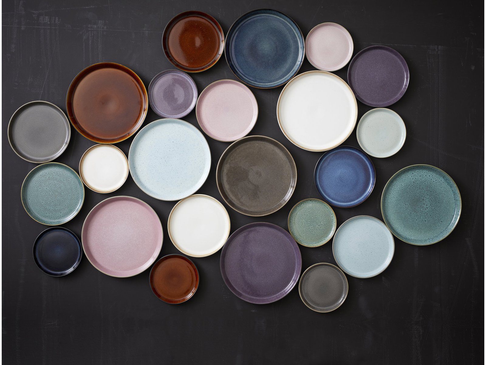 Plate Gastro 27Cm Grey/Light Pink Bitz - Image 2
