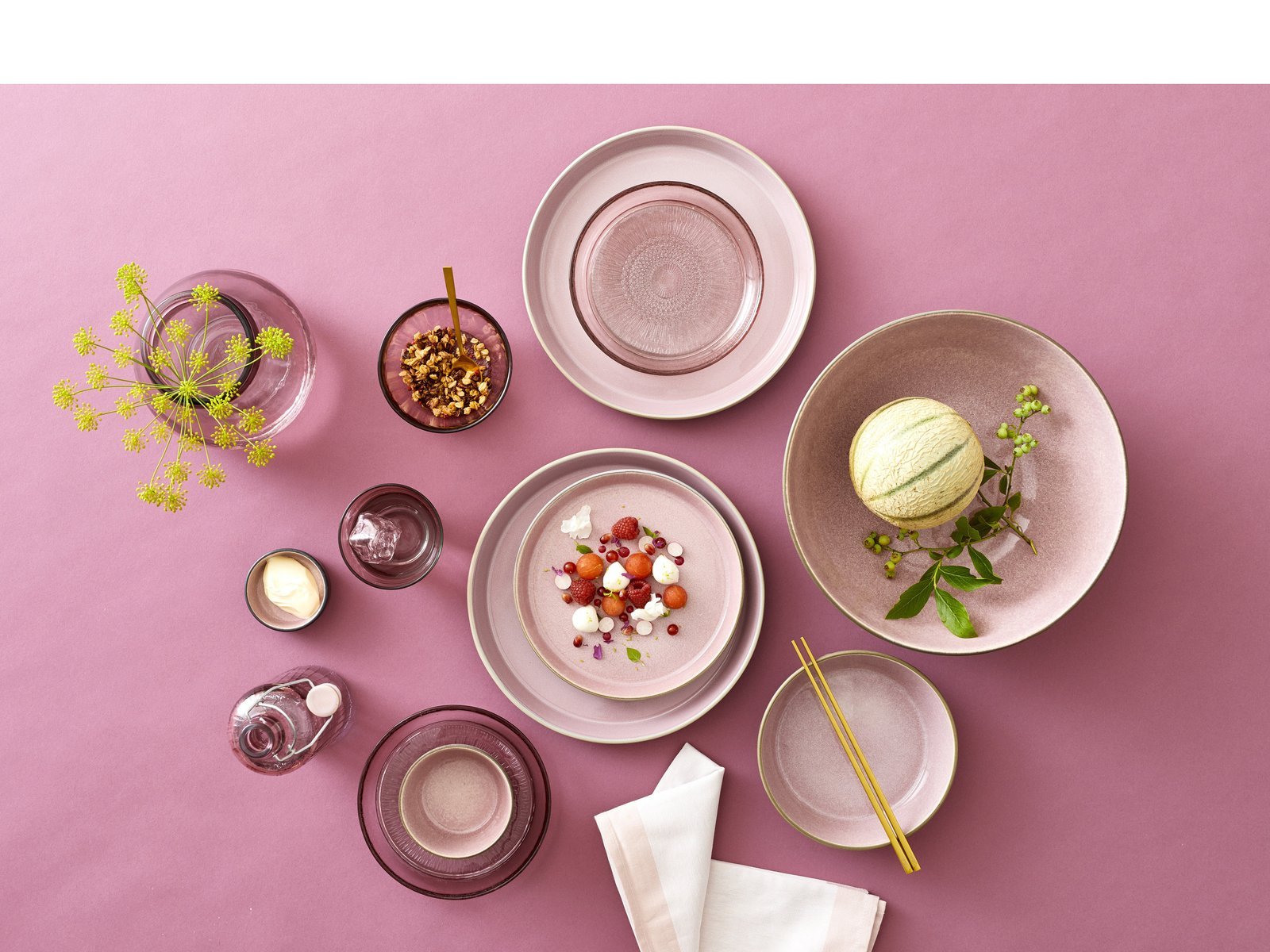 Plate Gastro 27Cm Grey/Light Pink Bitz - Image 3
