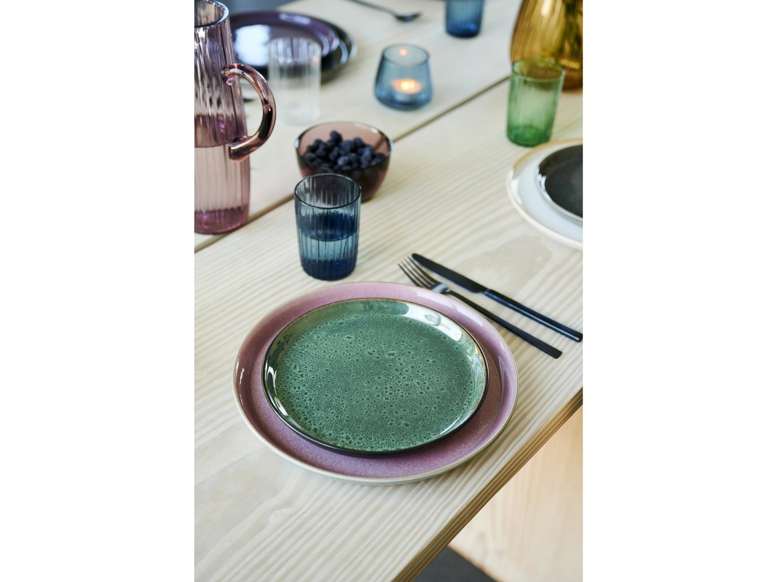 Plate Gastro 27Cm Grey/Light Pink Bitz - Image 9
