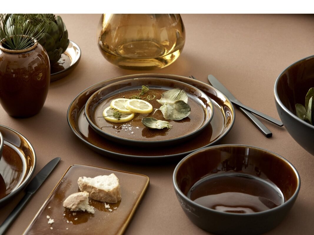 Bitz Gastro Plate 21 cm in Black/Amber (9)