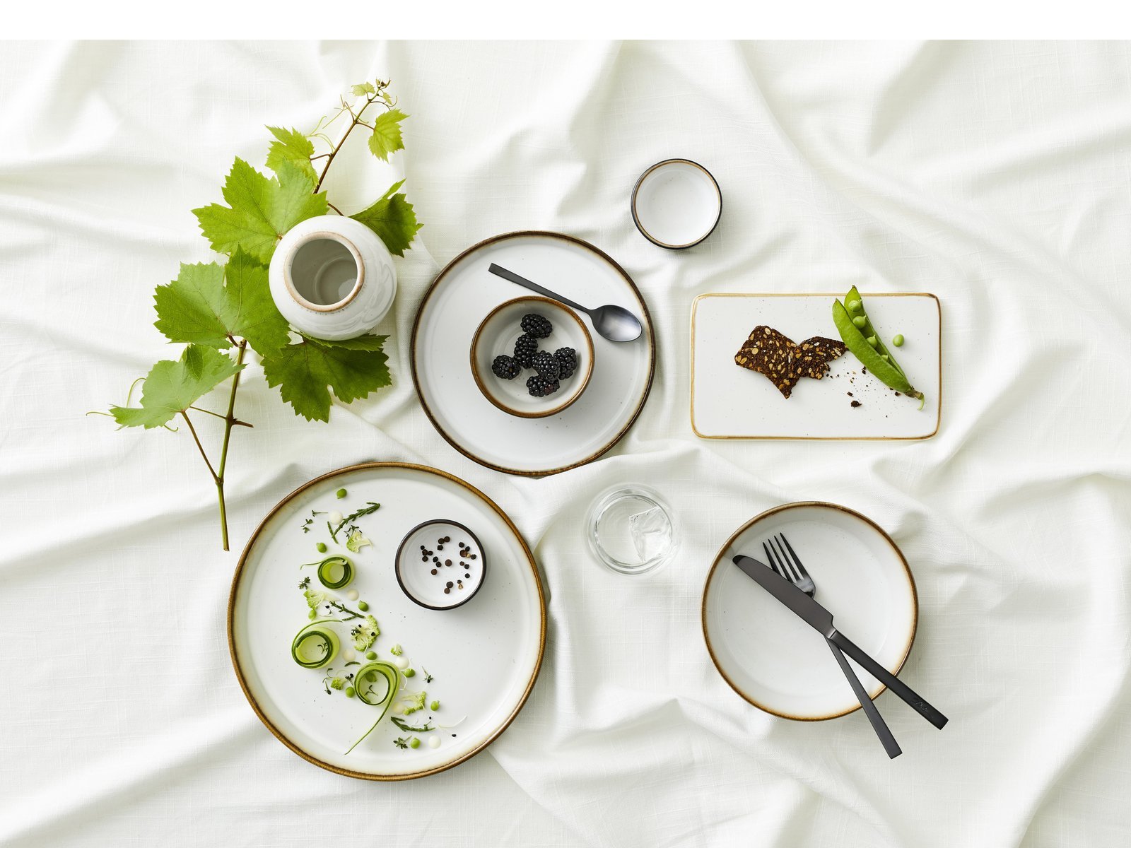 Plate Gastro 21Cm Grey/Cream Bitz - Image 3