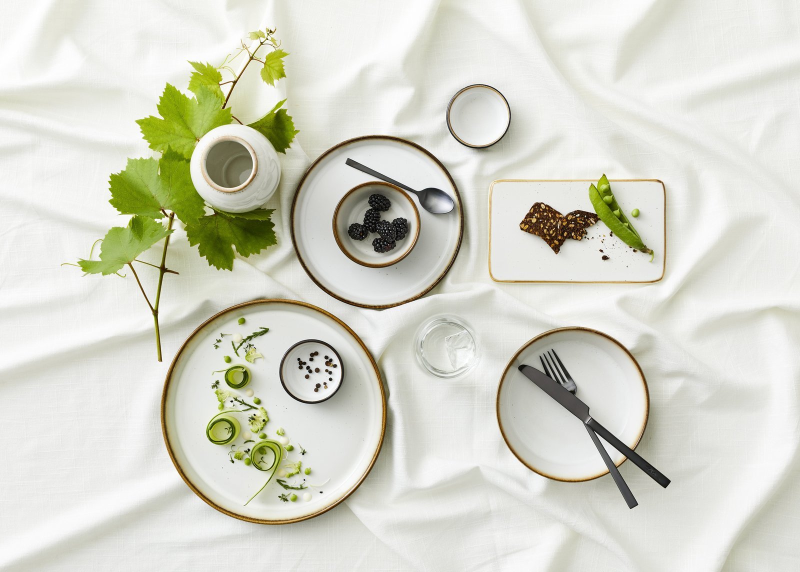 Plate Gastro 21Cm Grey/Cream Bitz - Image 6