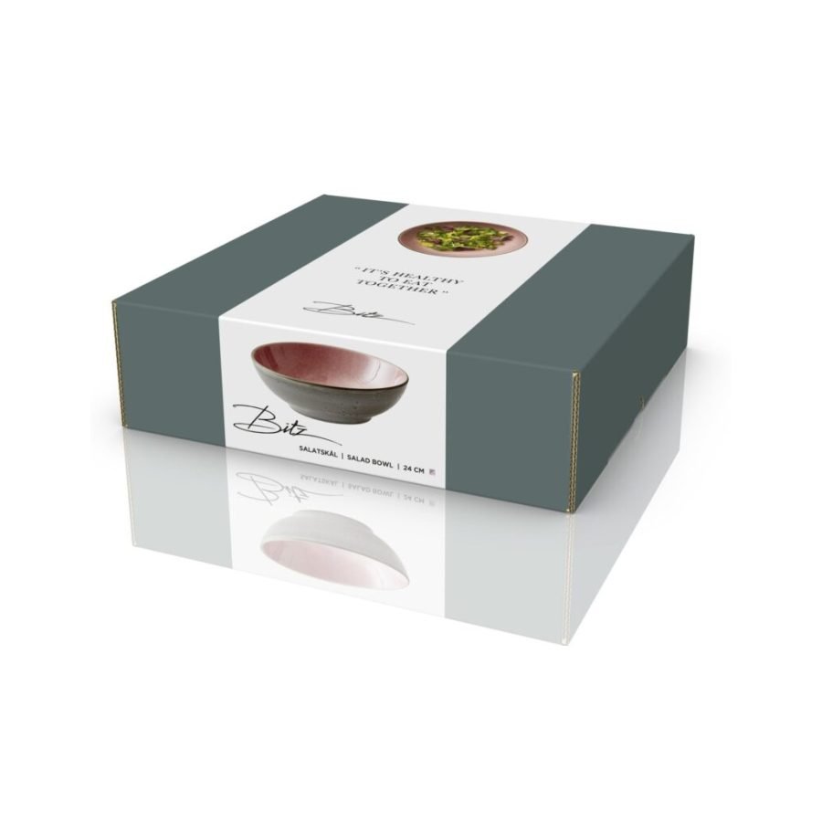 Bitz Gastro Salad Bowl 24 cm in Grey/Light Pink (8)
