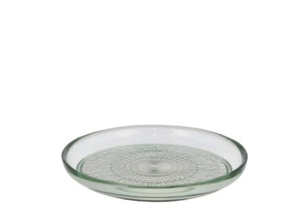 Bitz Kusintha Glass Plate 18 cm in Green