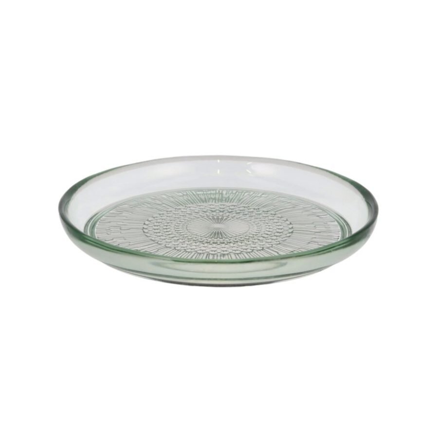 Bitz Kusintha Glass Plate 18 cm in Green