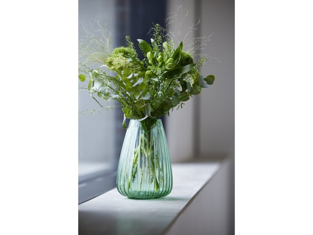 Bitz Kusintha Vase 22 cm in Green (5)