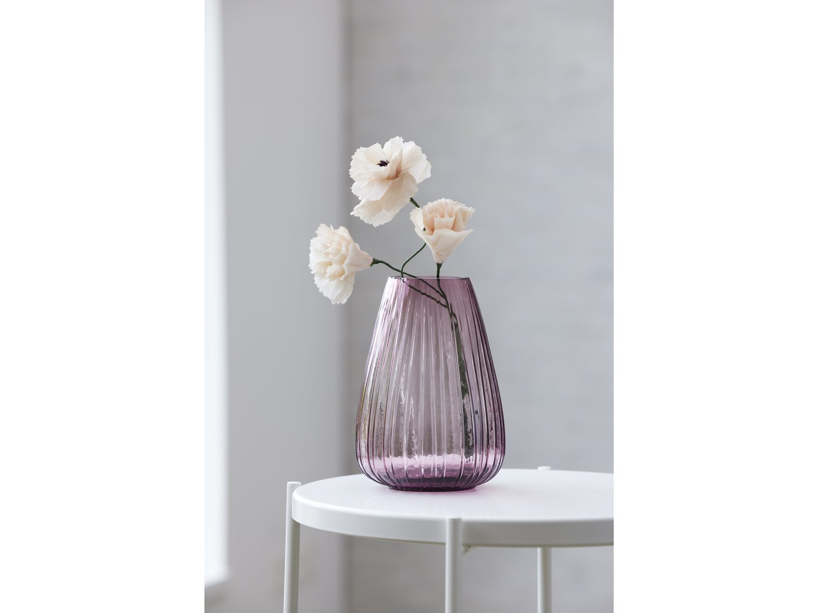 Vase Kusintha 22 Cm Pink Glass - Image 3