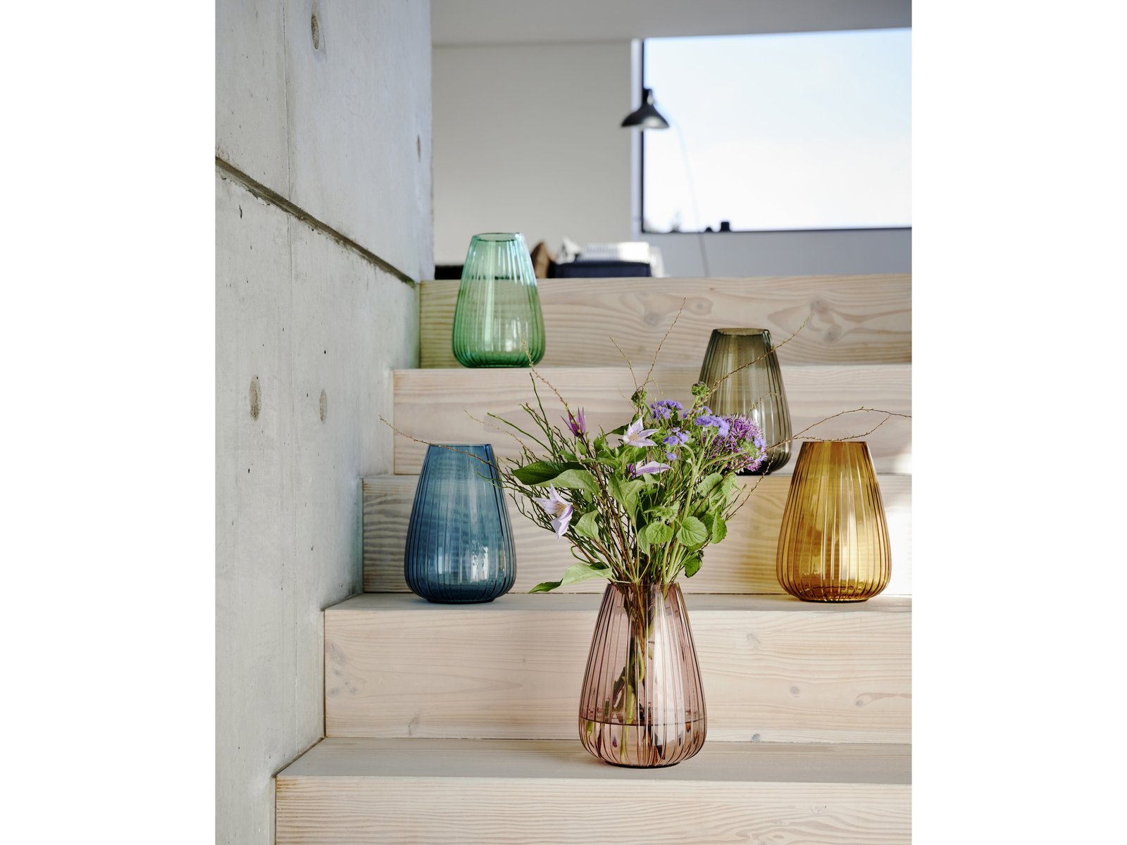 Vase Kusintha 22 Cm Pink Glass - Image 9