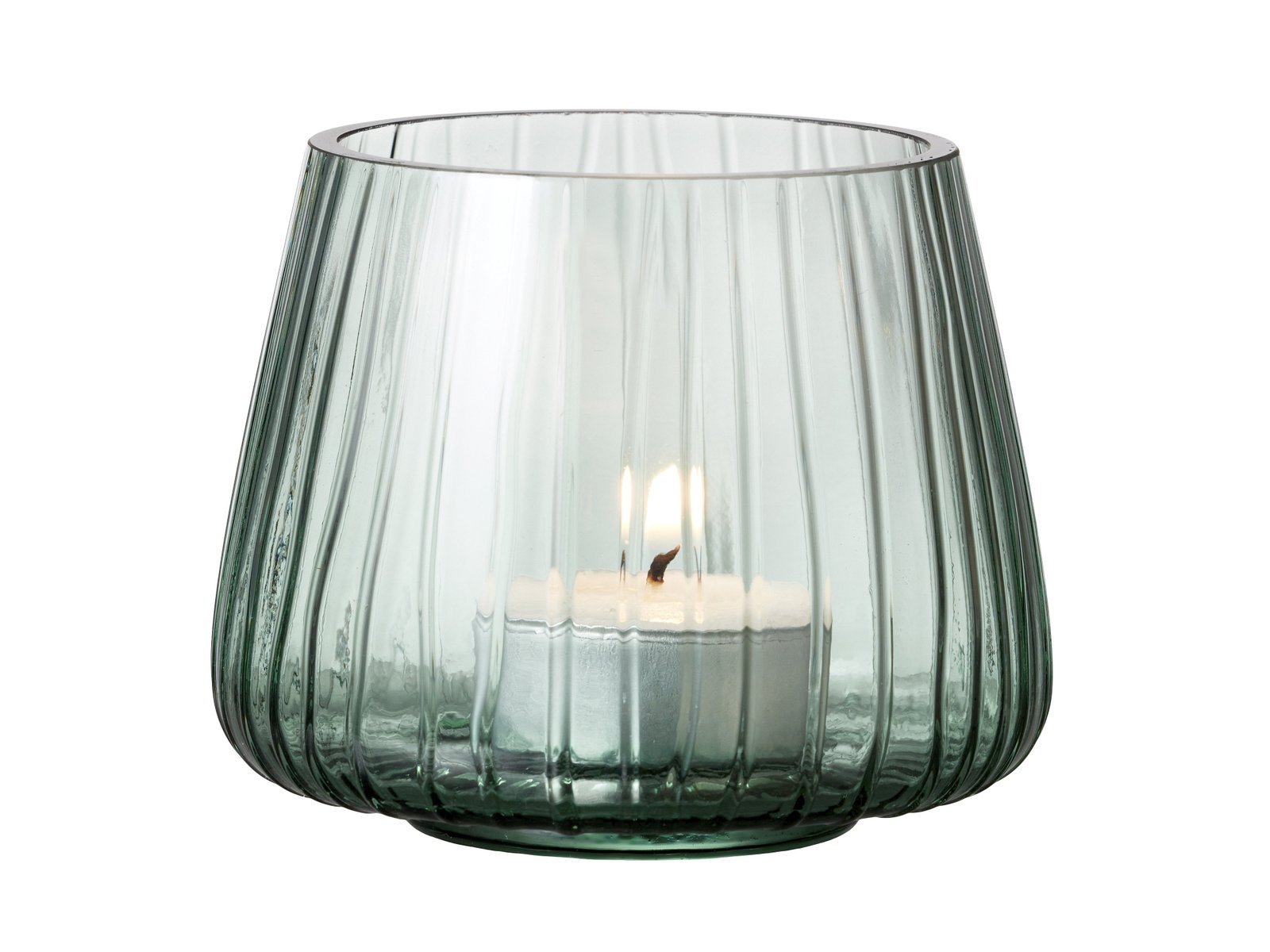 Tealight Holder Kusintha 7.5 Cm 2 Pcs Green Glass - Image 2