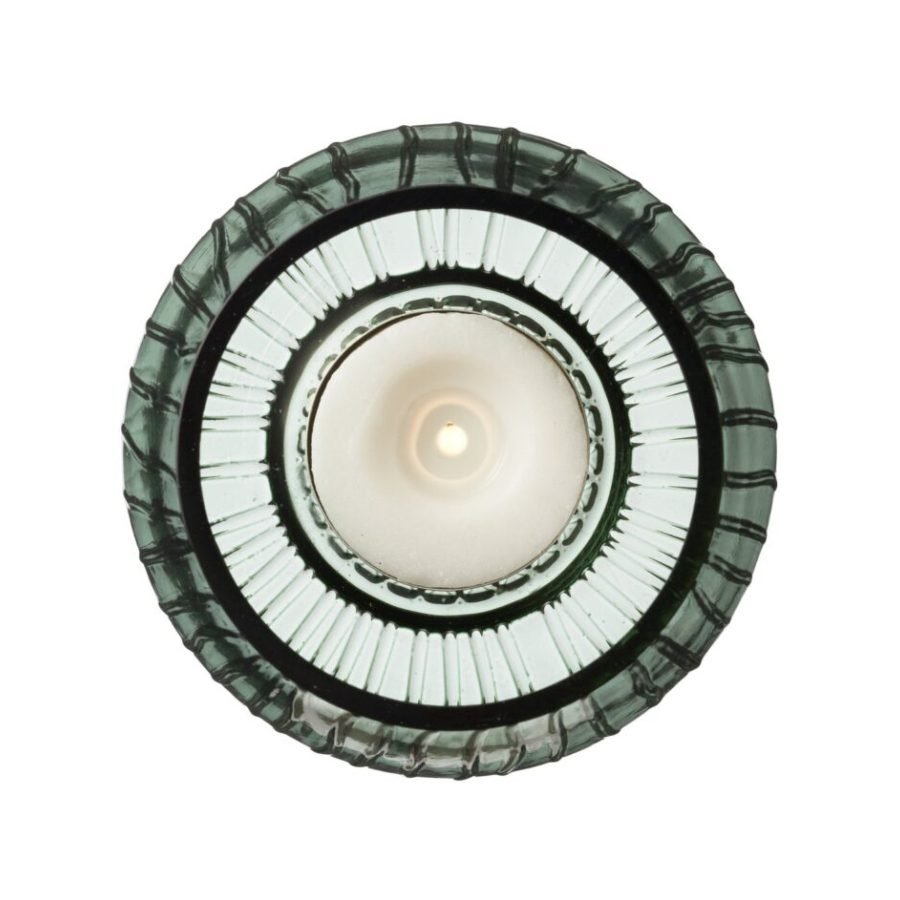Bitz Kusintha Tealight Holder 7.5 cm, 2 pcs in Green (3)