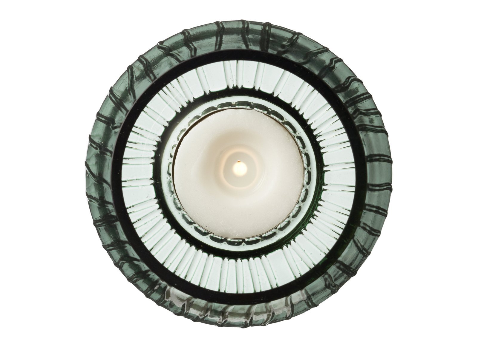 Tealight Holder Kusintha 7.5 Cm 2 Pcs Green Glass - Image 3