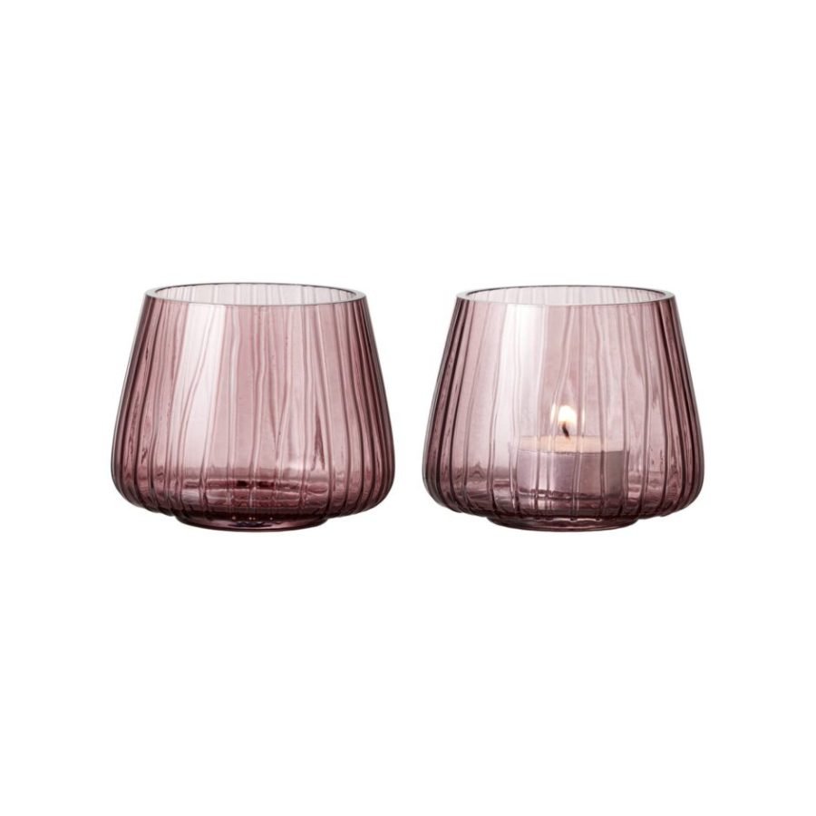Bitz Kusintha Tealight Holder 7.5 cm, 2 pcs in Pink
