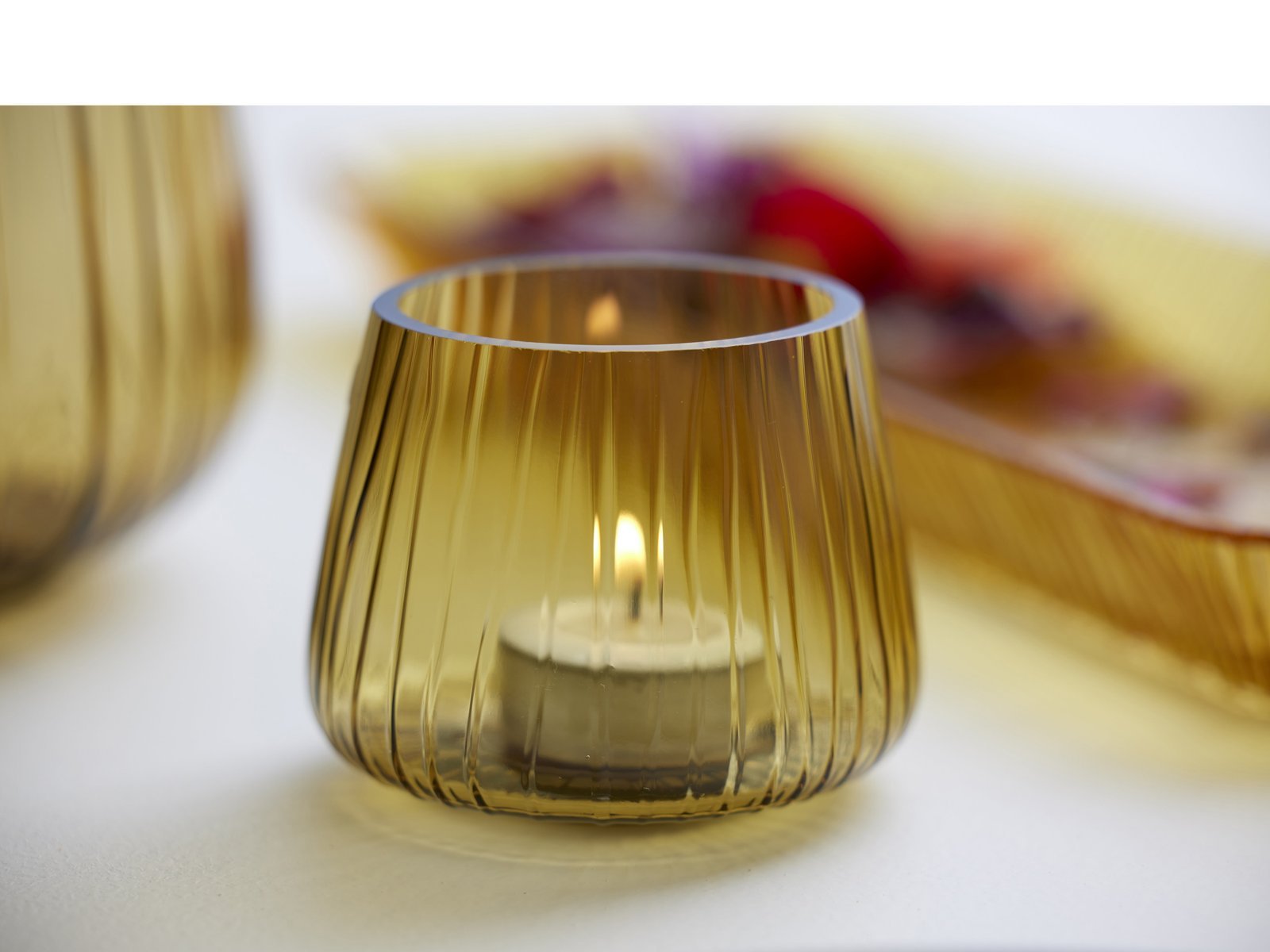 Tealight Holder Kusintha 7.5 Cm 2 Pcs Pink Glass - Image 10