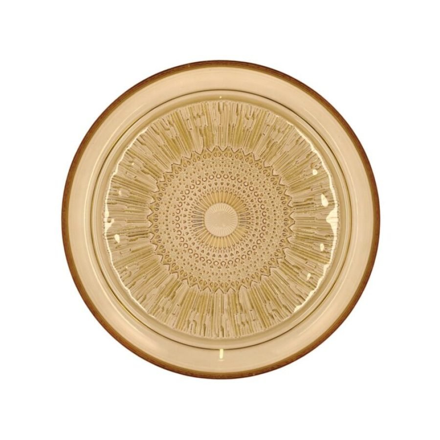 Bitz Kusintha Glass Plate 25 cm in Amber (2)