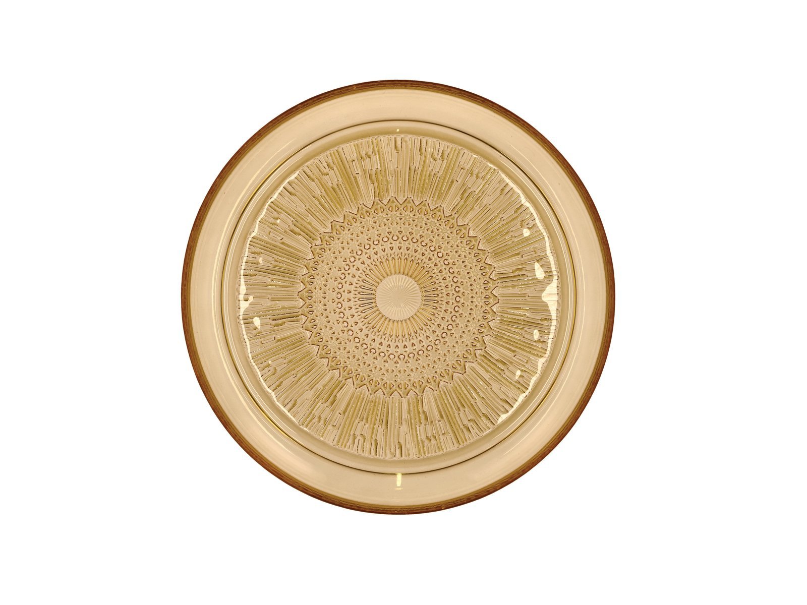 Glass Plate Kusintha 25 Cm Amber - Image 2