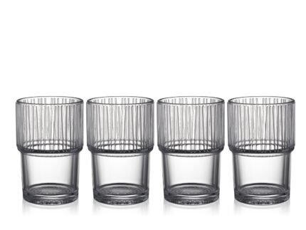 Kusintha Café Glass 38 cl, 4 pcs – Clear